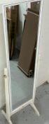 A floor standing mirror H142cm