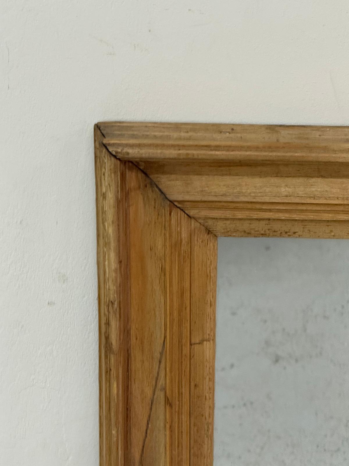 A pine framed hall mirror 57cm x 67cm - Image 2 of 3