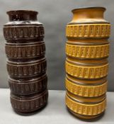 A pair of West German floor vases H40cm