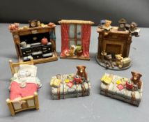 Six hand painted Peter Fagan figures