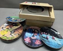 A collection of Wanbury mint picture plates 1980's - 1970's Tv shows