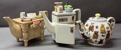Three Novelty tea pots