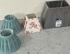 Four lamp shades