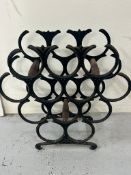 Metal wine rack