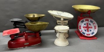 Four sets of vintage scales various makers
