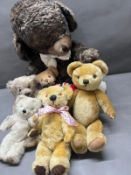 A collection of Merrythought bears, including T32U Cheeky 19/50