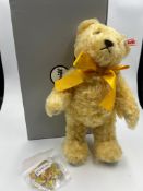 A Steiff Eliza The Spring Swarovski Bear (690242) with brooch. Limited Edition 418/3000, boxed.