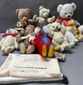 A selection of limited edition teddy bears to include Hermann Originals and Steiff Condition