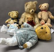 A selection of Teddy bears from various makers, no certificates or boxes