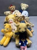 A collection of soft/ Plush toys including Merrythought