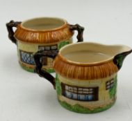 Beswick Cottage Ware milk jug and sugar bowl