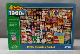 A Vintage jigsaw '1960's Shopping Basket'