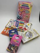 A Toy Bundle, all brand new card games, scratch art, jewellery making