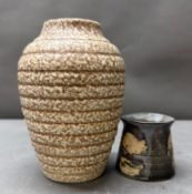 Two Studio pottery vases, one from the Thornton pottery