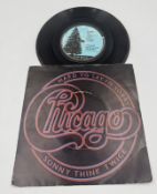 A vinyl single of Hard To Say Im Sorry by Chicago