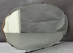 An Edwardian twelve-sided wall hanging mirror