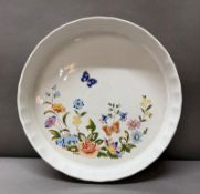 An Aynsley china dish with floral pattern