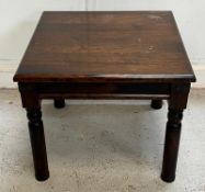 Hardwood side table H50cm Sq60cm