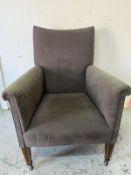 Edwardian chair, re-upholstered Condition Report fading to fabric