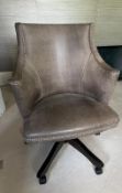 Executive swivel desk chair
