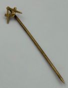 A 9ct gold Masonic lapel pin, approximate weight 0.9g