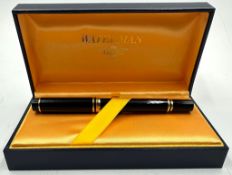 A Waterman Ideal Le Man fountain pen in blue box with satin lining