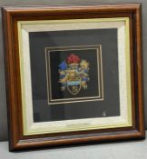 A Framed Bullion patch for the Central Flying School of The Royal Airforce