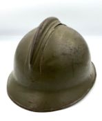 A French WWII era Adrian helmet