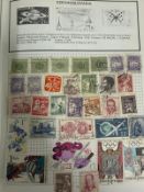 Three albums of UK and world stamps, various countries and denominations to include India, China,
