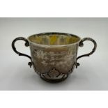 A silver twin handled pottinger hallmarked for London 1910 approximate total weight 321g