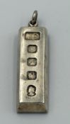 A silver jubilee silver pendant, approximate weight 30g