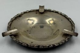 A Mexican silver ashtray marked 925 to base approx weight 143g