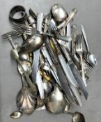 A selection of EPNS and silver plate cutlery