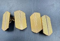 Two 10ct Gold Cufflinks (Approx Weight 6.8g)