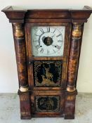Seth Thomas triple-decker clock 83cm x 47cm