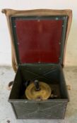 A cased WWII signal lamp