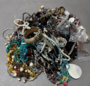 A large volume of costume jewellery, various styles and makers.
