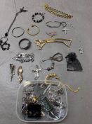 A box of quality costume jewellery, variety of designs and styles.