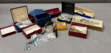 A selection of quality costume jewellery and some watches, in various styles