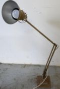 A vintage angle poise desk lamp made by Herbert Terry