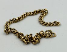 A 9ct gold bracelet with an approximate weight of 5.7g