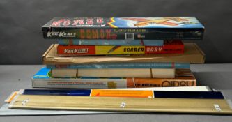 A selection of model aeroplane kits and accessories from various makers Keil Kraft