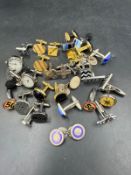 A large selection of quality Gents cufflinks, various styles and finishes.