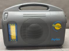 A Bay Gen Free Play wind up radio signed to back (radio is a limited edition of only 20 signed by