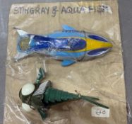 Matchbox Stingray Terror Fish and Submarine from the 1990's TV show.
