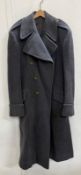 An RAF wool officers overcoat size 36 with brass buttons, Unikit Ltd.