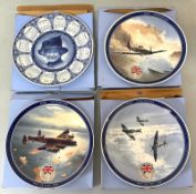 Four boxed Wedgewood picture plates