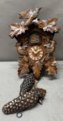 A Black Forest style cuckoo clock