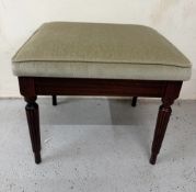 A mahogany stool