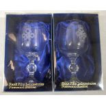 A pair of 1985 rank film laboratories presentation glasses